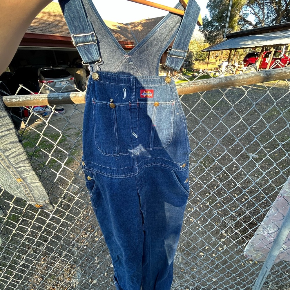 Dickies Dark Blue Denim Overalls